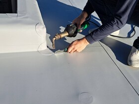 機械式塩ビシート防水 ライスター熱融着 高知 賃貸マンション