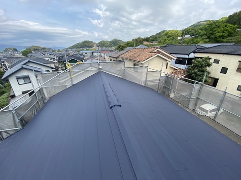 高知　スーパーガルテクトでカバー　外壁　塗装　カバー工法