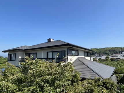 高知 屋根葺き替え工事 IG工業 スーパーガルテクト 樋交換 軒天張替え