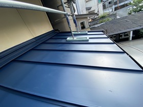 高知　屋根葺き替え工事　ヨドコウ　竪ハゼ　雨漏り　樋交換