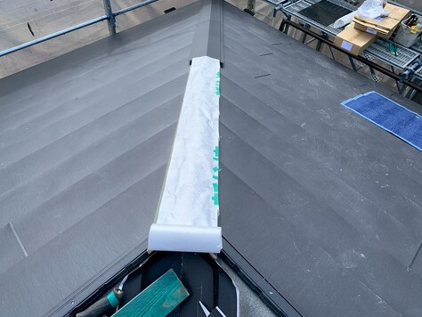 高知　ニチハ　横暖ルーフαプレミアムS　葺き替え　屋根　雨漏り　バルコニー