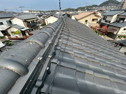 高知　葺き替え工事　屋根　　雨漏り　ニチハ　横暖ルーフ高知　カバー工法　屋根　Tルーフ　雨漏り