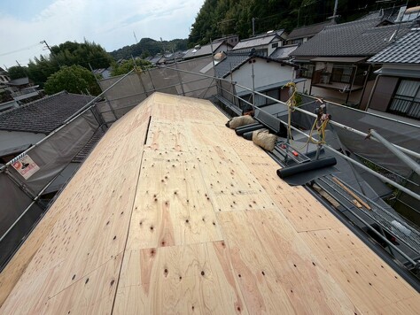 高知　葺き替え　屋根　雨漏り　ニチハ　横暖ルーフS
