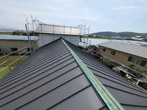高知　雨漏り　葺き替え　竪ハゼ　耐震